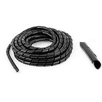 AISIBO Black Cable Bundler 30 Feet 30ft Diameter 10mm/0.39'' Flexible Expandable Cable Management Sleeve for Computer Cable, Car Cable