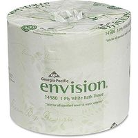 Toilet Paper 1 Ply - 4" x 4.05" - White - Chlorine-free, Strong, Absorbent, Eco-friendly - For Bathroom, Educational Facilities - 1210-80 / Carton