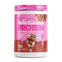 Obvi Multi-Collagen Super Protein Powder, Keto-Friendly, Gluten and Dairy Free, Hydrolyzed Grass-Fed Bovine Collagen Peptides, Supports Gut Health, Healthy Hair, Skin, Nails (Cocoa Cereal, 14 Oz)
