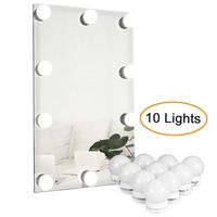 LED Makeup Mirror Lights with 10 Dimmable Bulbs,Hollywood Style Makeup Lights for Bathroom Dressing Room Vanity Table(USB Charging Cable)