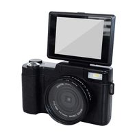 Ultra HD 2.7K 3.0 Inch Flip Screen Digital Camera Indoor Outdoor 24MP + WiFi + 16x Digital Zoom Vlogging Camera Retractrable Flashlight, 180 Degree Rotating Screen Motion Camera