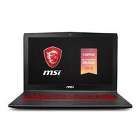 MSI GV62 8RD-275 15.6" Performance Gaming Laptop NVIDIA GTX 1050Ti 4G, Intel Core i5-8300H, 8GB, 256GB NVMe SSD, Red Backlit KB, Win 10 Home, Aluminum Black (Renewed)