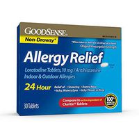 GoodSense Allergy Relief Loratadine Tablets, 10 mg, 30 Count Allergy Pills for Allergy Relief