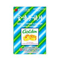 Golden Throat Lozenge, 12 Menthol Lozenges, Eliminate Throat residuels