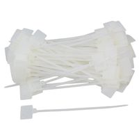 BQLZR Cable Zip Ties Ethernet Wire Power Label Mark Tags 2.5x100mm Pack of 100