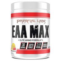 Primeval Labs EAA Max, Amino Acid Supplements, BCAAs, EAAs, Electrolytes, Enhances Performance, Supports Hydration, Improves Metabolism, Cherry Lemonade, 30 Servings
