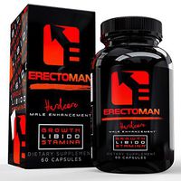 Erectoman Testosterone Booster Pills Increase Energy and Mood All Natural Herbal Pills 60 Capsules