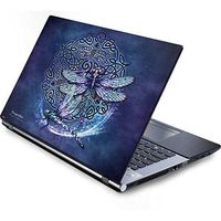 Skinit Decal Laptop Skin for Generic 17in Laptop (15.2in X 9.9in) - Originally Designed Dragonfly Celtic Knot Design