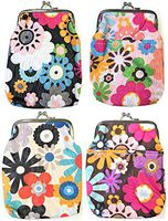 Eclipse Floral Vinyl Cigarette Case Pouch w/Pocket, Coin Purse, 3ct, 100s, 3201B21