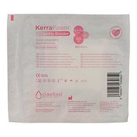 KerraFoam 5" x 5" Gentle Border Foam Dressing for Wound Care (CWL1013) - AIDS Wound Healing by Absorbing and retaining Drainage While Being Gentle on The Surrounding Skin (1 Each)