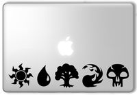Magic the Gathering Mana Symbols - Apple Macbook Laptop Vinyl Sticker Decal