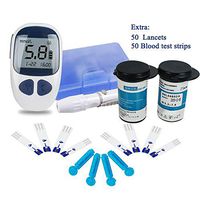CARESHINE Diabetes Testing Kit Digital Handheld Blood Glucose Monitor with Blood Sugar Meter, Lancing Device, 50 Extra Lancets, 50 Extra Blood Test Strips (Diabetes Testing Kit)