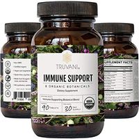 Truvani Immune Support | Organic Herbal Supplement for Immune Support | Vitamin C | 8 Natural Ingredients | Ginger, Elderberry, Amla Berry | 30 Day Supply | Label May Vary