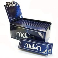 2019 New Moon 77×45mm 1.25" inch Cigarette Rolling Papers 50 Booklets Rice Paper