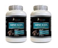 pre Workout and Post Workout - Amino ACIDS Extra Strength 2200MG - l-arginine Testosterone Booster - 2 Bottles 300 Tablets