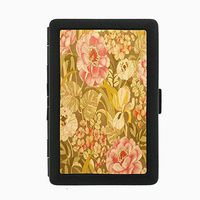 Perfection In Style Black Color Metal Cigarette Case Vintage Wallpaper Design 008
