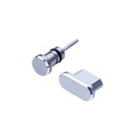 UEETEK 2pcs/ Set 3.5mm Earphone Jack Anti Dust Plug And Micro USB Port Plug for Samsung Galaxy S8/ S7 Edge/ S6/ S5/ S4/ Note 5/4/3/2/ N7100/ HTC/ LG/ Google Nexus 6/ Nexus 7 (Grey)