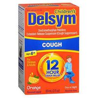 Delsym Children's Cough Suppressant Liquid, Orange Flavor, 3 Ounce