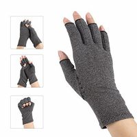 Arthritis Gloves with Grips - Textured Open Finger Compression Hand Gloves for Rheumatoid and Osteoarthritis - Joint Pain Relief for Men & Women,L