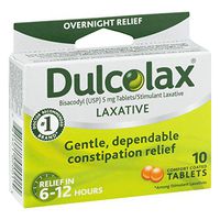 Dulcolax Laxative Tablets - 10 ct, Pack of 5