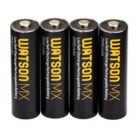 Watson MX AA NiMH Batteries (4-Pack, 1.2V, 2550mAh)