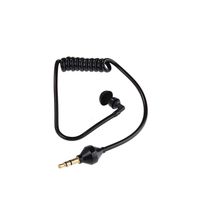 decwang Stereo Monaural in-Ear Earphone with 1 Ft Cables, 3.5mm Single Earbud with Extension Coil Cable Up to 2 Ft, Classic Design
