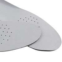 BESTOYARD Silicon Gel Insoles Foot Shock Absorption Sport Massaging Insole Pad for Men and Women (Grey)
