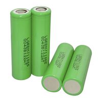 3.7 Volt Rechargeable Lithium-ion Batteries (4 Pack) 3500mAh Cylindrical Flat Top Battery for Electric Tools 10A