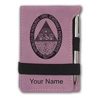 Mini Notepad, Flag of Honduras, Personalized Engraving Included (Pink)