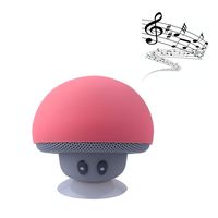 Portable Speaker Bluetooth Mushroom Shaped Speaker with Microphone and Suction Cup Compatible with iPad iPhone Laptop Phone