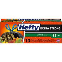 Hefty E81420 39 Gallon Cinch Sak Lawn & Leaf Bags 10 Count