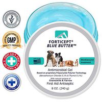 Forticept Blue Butter Antimicrobial Gel, Antiseptic Hydrogel Wound Treatment, Dogs & Cats for Hot Spots, Pyoderma, Skin Infections, Rashes, Sores, Wounds, Burns | 8 OZ