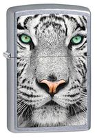 Zippo Lighter: White Tiger - Street Chrome 76911