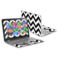 Mightyskins Skin Compatible with Hp Envy X360 15.6" - Black Chevron | Protective, Durable, and Unique Vinyl Decal Wrap Cover | Easy to Apply, Remove, and Change Styles | Made in The USA