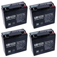 Universal Power Group 12V 22AH Sealed Lead Acid Battery for Toy Car Play Mobile Scooter - 4 Pack