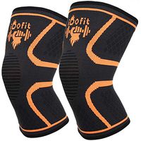 iDofit Knee Brace Support Compression Sleeves, 1 Pair FDA Registered Wraps Pads for Arthritis, ACL, Running, Pain Relief, Injury Recovery, Running, Jogging, Basketball and More Sports