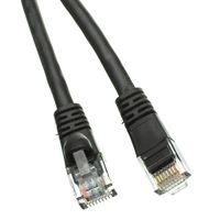 BattleBorn 14 Foot Cat5e Gigabit RJ45 Ethernet Network Cable UTP LAN Patch Cord - Black