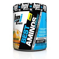 BPI Sports Best Aminos with Energy Peptide Linked BCAAs and Glutamine, Hurricane Orange, 10.58 Ounce
