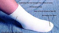 Diabetic Oversized Seamless Socks, Medium/Large