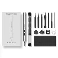 IFU 22 in 1 Mini Cordless Electric Screwdriver Set, Repair tool for iPhone, Huawei Phone, Digital Watch, Laptop, Drone, eyeglasses Tighten And Loosen Screws (silver)