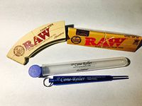 The Cone Roller with RAW Rolling Papers and Filters (Blue)
