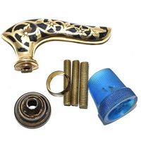 Eve.Store Vintage Designer Brass Handle Antique Wooden Walking Stick Cane Victorian Gift