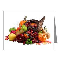 Note Card Thanksgiving Turkey Cornucopia