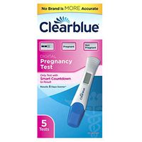 Clearblue Digital Pregnancy Test with Smart Countdown, 5 count
