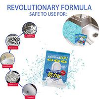 Indexshop Powerful Sink and Drain Cleaner Chemical Powder Agent Toilet Bowl Cleaner Fast Foaming Cleaner Hair & Grease Clog Remover Drain Opener Drain Cleaner (B)