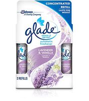 Glade Sense & Spray Automatic Air Freshener Refill, Lavender & Vanilla, 2 Ct, 0.86 oz