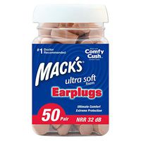 Mack's Ultra Soft Foam Earplugs, 50 Pair (Pack of 2)