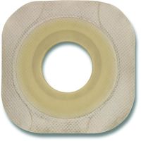 New Image Flextend Colostomy Barrier Trim to Fit, Standard Wear Tape 4 Inch Flange Yellow Code Up to 3-1/2 Inch Stoma, 14206 - Box of 5