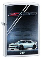 Zippo Lighter Chevy 2014 Camaro Z28 Brushed Chrome