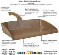 Vikan 566066 Dust Pan - Brown
